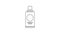 Black line Bottle of shampoo icon isolated on white background. 4K Video motion graphic animation