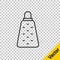 Black line Grater icon isolated on transparent background. Kitchen symbol. Cooking utensil. Cutlery sign. Vector