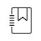 Black line icon for Bookmark, application and favorite