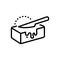 Black line icon for Butter, spread and culinary