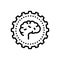 Black line icon for Capability, cognition and brain