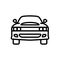 Black line icon for Dodge, gag and car