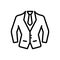 Black line icon for Dress Formal, dress and fashion