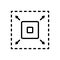 Black line icon for Enhance, enlarge and develop