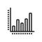 Black line icon for Figures, numerical data and analysis