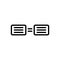 Black line icon for Implies, signal and indicate