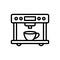Black line icon for Instrumentation, appliance and machine