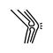 Black line icon for joint, arthritis and gout