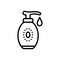 Black line icon for Lotion Skin Care, lotion and drop