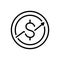 Black line icon for Macroeconomic, investment and finance