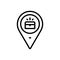 Black line icon for Quest, find and treasure