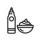 Black line icon for Sauce, ketchup and gravy