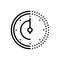 Black line icon for Speed, performance and indicator