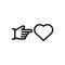 Black line icon for Them, those and indicate