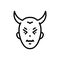 Black line icon for Tremendous, terrible and archfiend