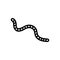 Black line icon for Worm, earthworm and creep