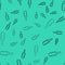 Black line Scoop flour icon isolated seamless pattern on green background. Vector