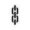 Black Link symbol for banner, general design print and websites.