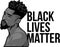 black lives matter face  illustration