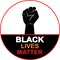 Black lives matter icon on white background, vector illustration. Black Lives Matter Illustration