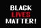 Black Lives Matter lettering. Social problems of equality and racism. Protests against harassment Human Right of Black People in