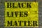 Black Lives Matter slogan liberation banner