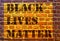 Black Lives Matter slogan liberation banner texture stone