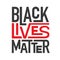Black Lives Matter Typography Illustration