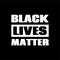 Black lives matter. Vector poster against racism