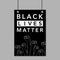 Black lives matters. Social poster, banner. Stop racism police violence. I can`t breathe. Flat vector illustration. banner, design