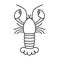 Black lobster icon