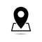 Black Location icon, GPS location Map pointer icon or logo