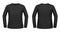 Black long-sleeved T-shirt