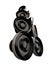 Black Loudspeaker set