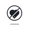 black lovemaking isolated vector icon. simple element illustration from traffic signs concept vector icons. lovemaking editable