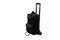 Black Luggage Bag On Wheels with Extending handle isolated