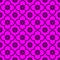 Black on magenta club and circle seamless repeat pattern background