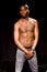 Black male actor theater stage portriat attitude