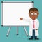 Black Male Doctor with Magnetic Board