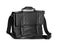 Black male leather briefcase with strap