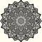 Black Mandala for decorative ornamental