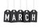 Black march tags