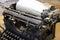 Black mechanical typebar typewriter