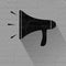 Black megaphone icon