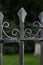 Black Metal Spiked Wrought Iron Fence Oxford