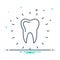 Black mix icon for Dental care, dentistry and clinics