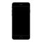 Black mobile phone smartphone with camera and menu button and black empty screen. realistic Black smartphone vector eps10