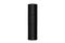 Black modern silencer for weapons. Suppressor that is at the end of an assault rifle