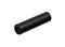 Black modern silencer for weapons. Suppressor that is at the end of an assault rifle