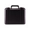 Black modern suitcase isolated with clipping path